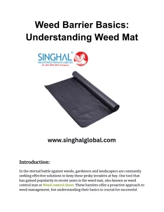 Unleash the Potential of Your Garden: Weed Mat Installation Made Easy