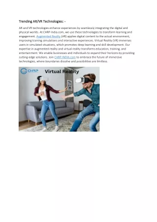 Trending AR and VR Content