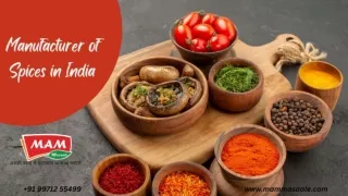 Manufacturer of Spices in India