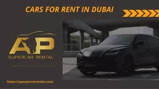 Luxury Car Rental Dubai | Luxury Car Hire Dubai