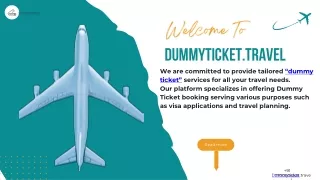 "Streamline Your Journey: Dummy Ticket Booking Made Easy"