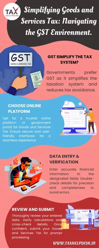 Simplifying Goods and Services Tax Navigating the GST Environment.