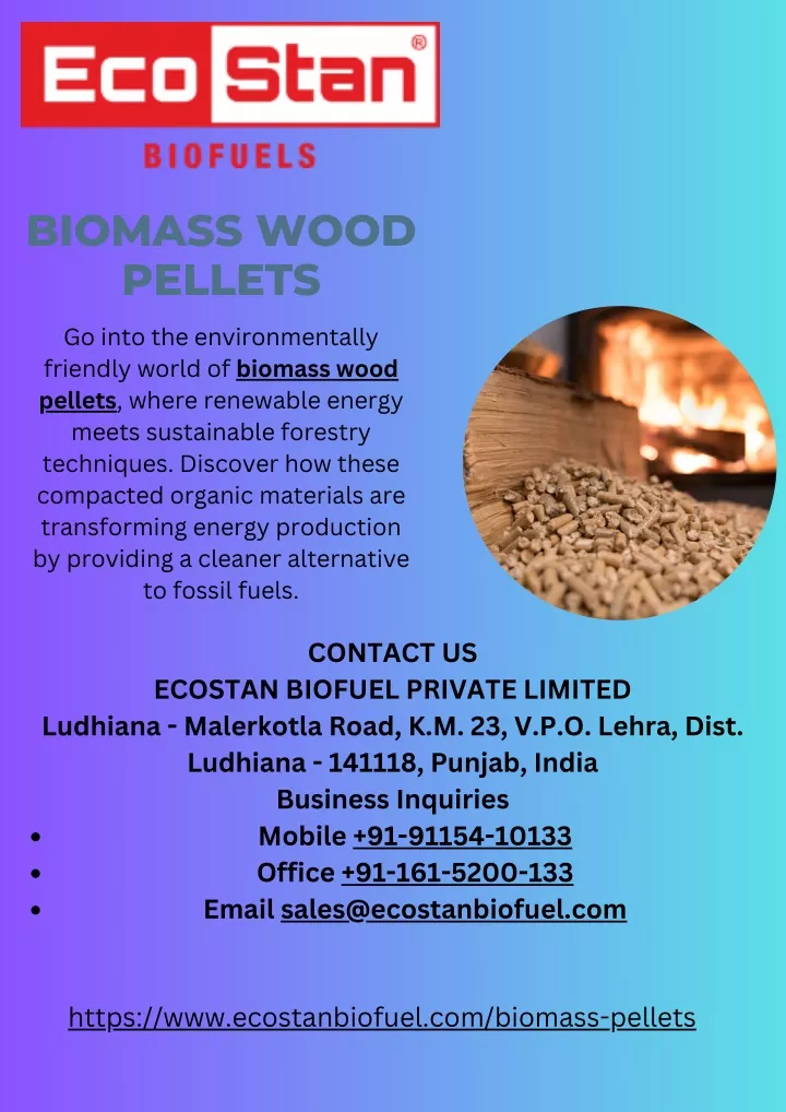 biomass wood pellets