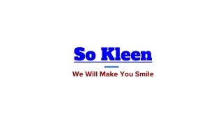 so kleen