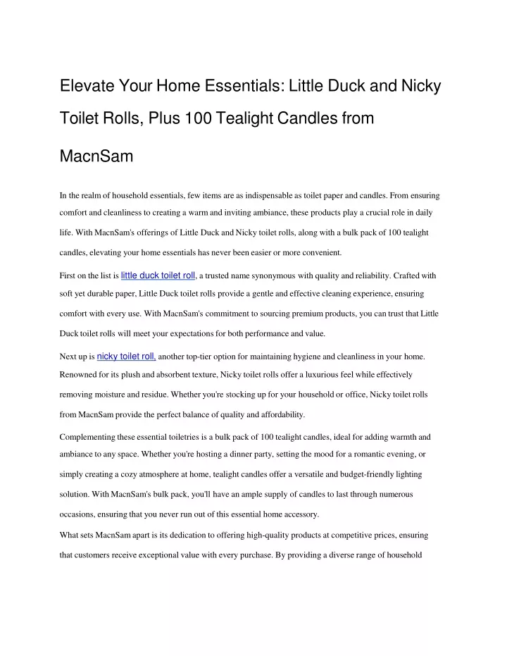 elevate your home essentials little duck
