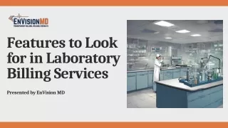 Features to Look for in Laboratory Billing Services