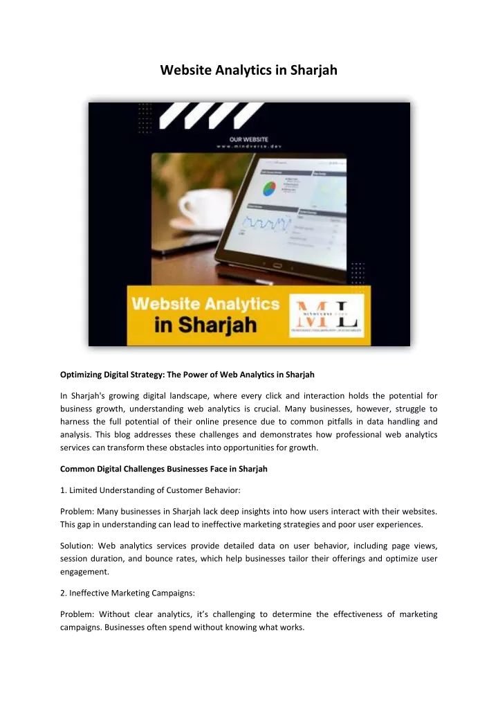 website analytics in sharjah