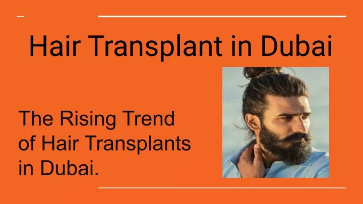 hair transplant in dubai