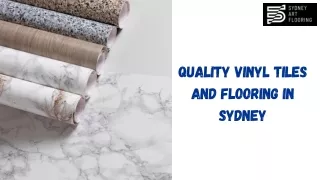 Quality Vinyl Tiles And Flooring In Sydney