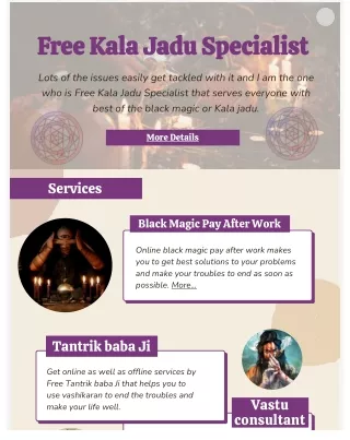 Free Kala Jadu Specialist - Free black magic service