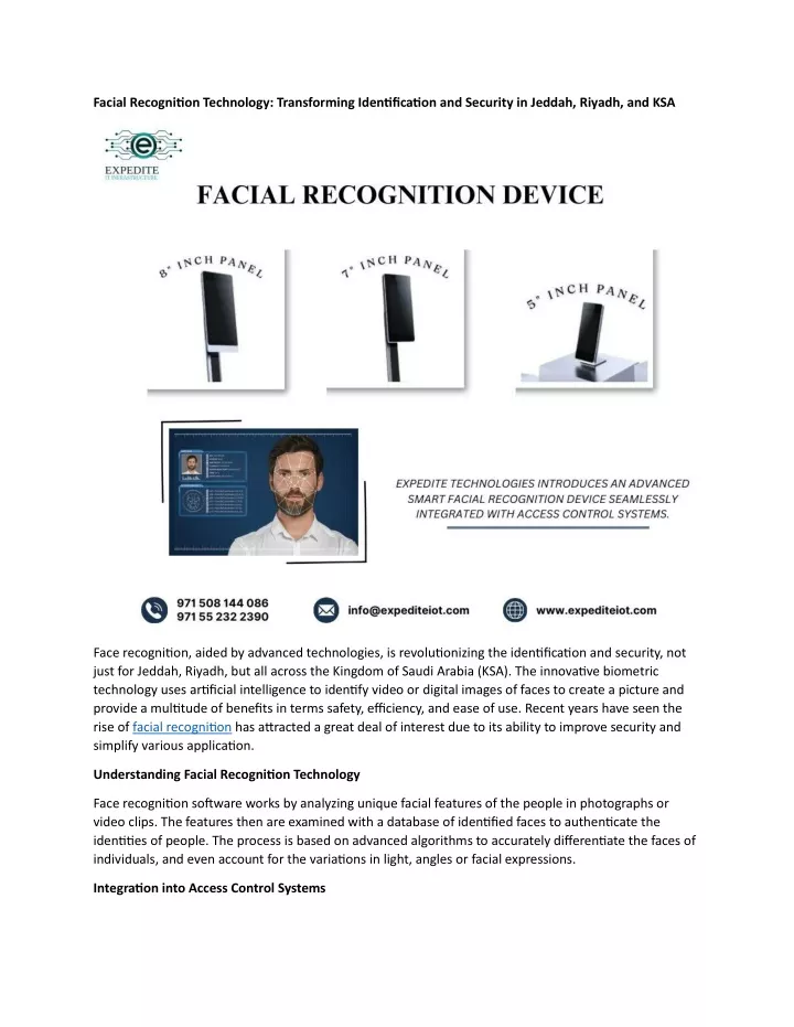 facial recognition technology transforming