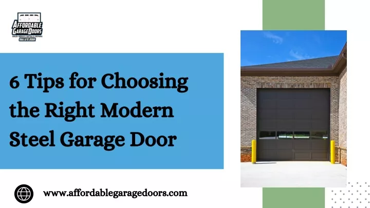 6 tips for choosing the right modern steel garage