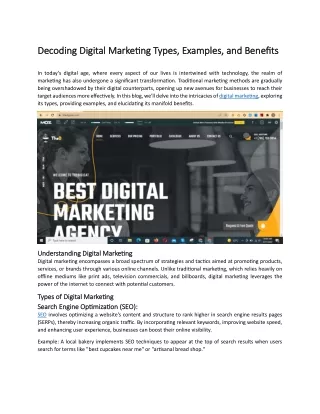 Decoding Digital Marketing Types