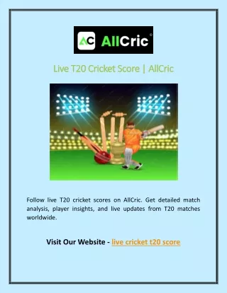Live T20 Cricket Score | AllCric