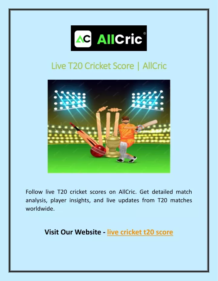 live t20 cricket score allcric live t20 cricket