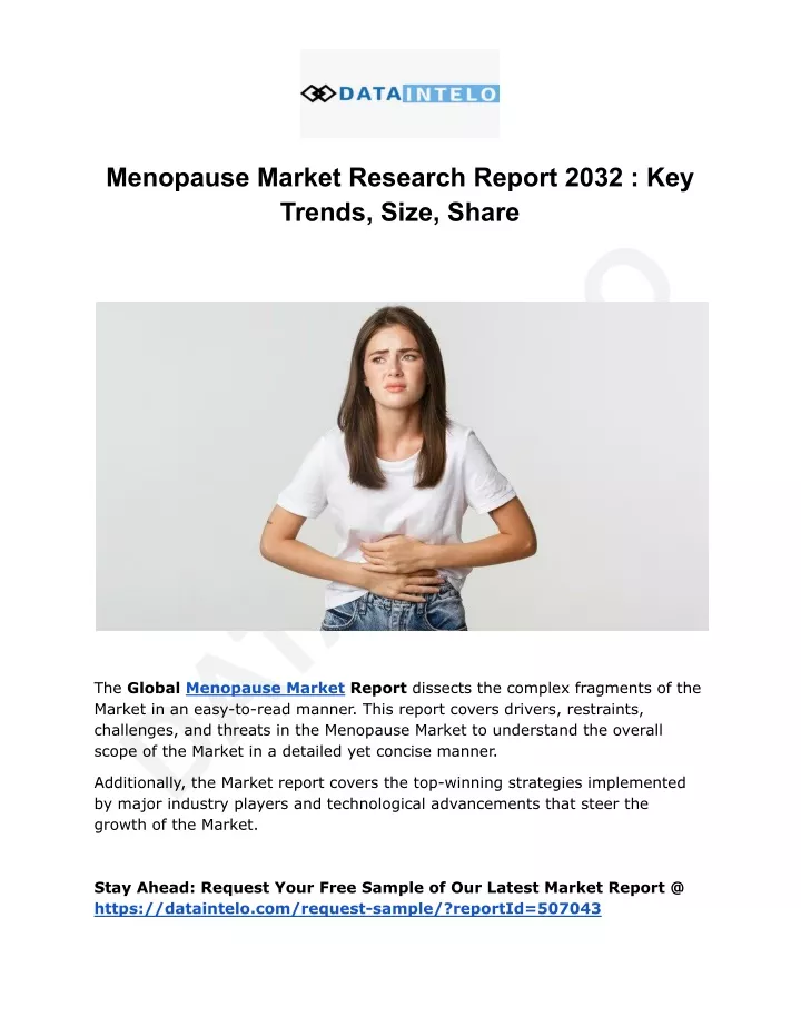 menopause market research report 2032 key trends