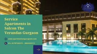 Service Apartments in Salcon The Verandas Gurgaon