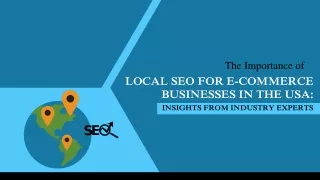 Elevate Your E-commerce: Unleashing the Power of Local SEO for USA Businesses