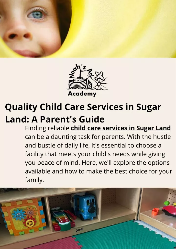 quality child care services in sugar land