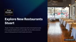Explore New Restaurants Stuart