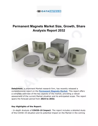Permanent Magnets Market