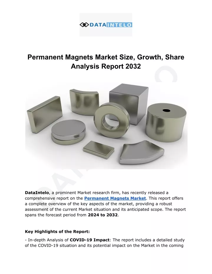 permanent magnets market size growth share