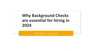 Why Background Checks are essential for hiring in 2024
