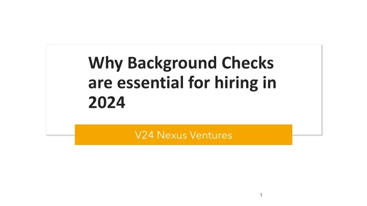 why background checks are essential for hiring in 2024