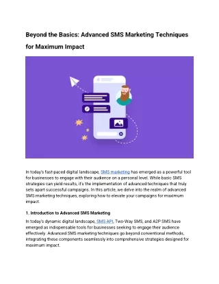 beyond the basics advanced sms marketing