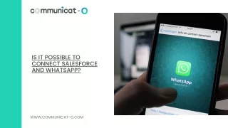 Is it possible to connect Salesforce and WhatsApp
