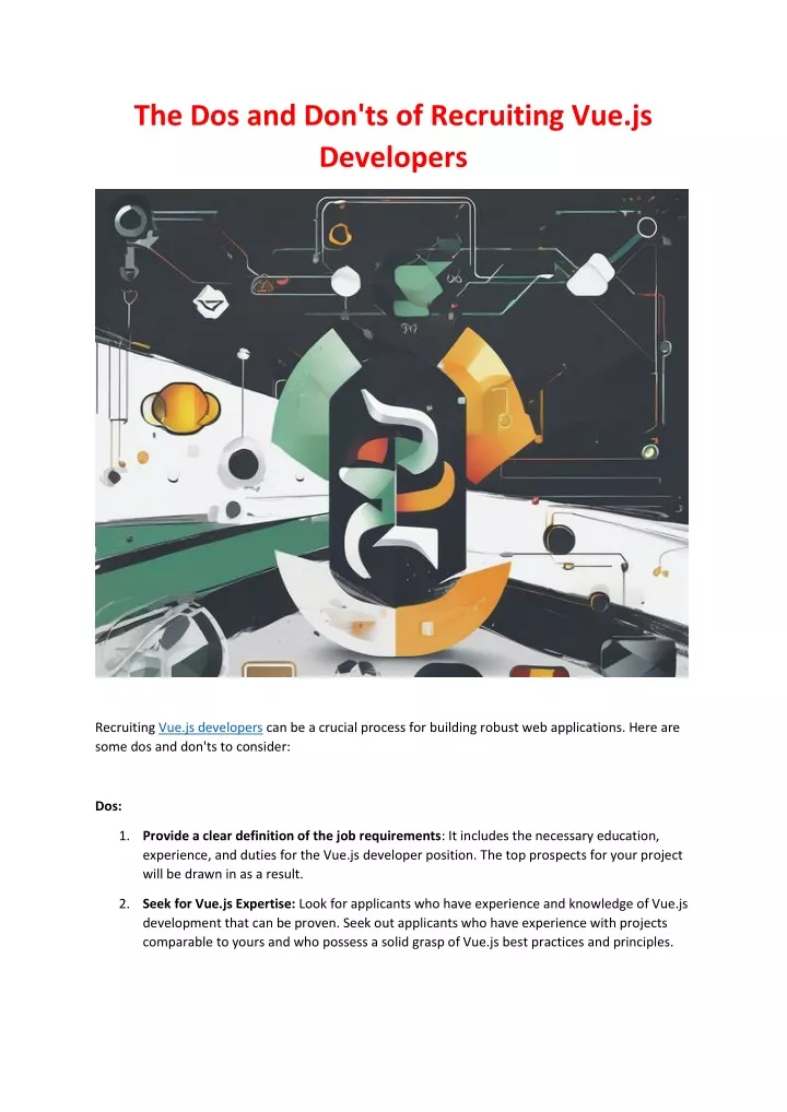 the dos and don ts of recruiting vue js developers