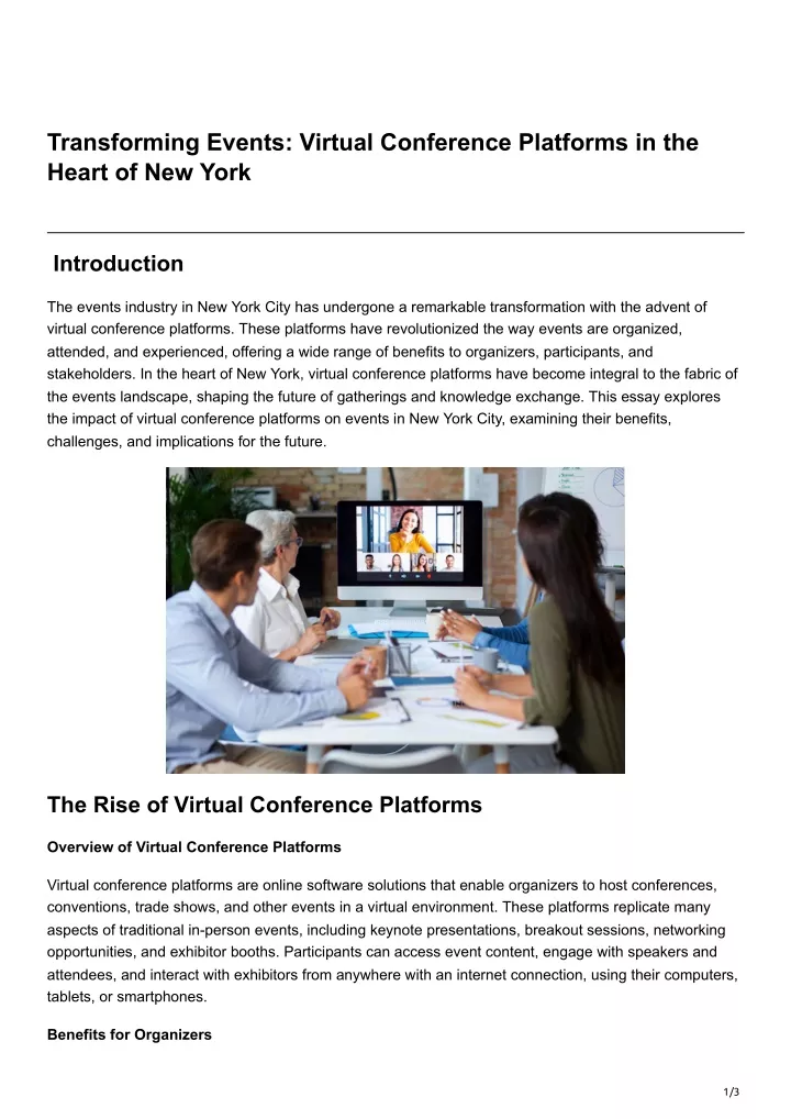 transforming events virtual conference platforms