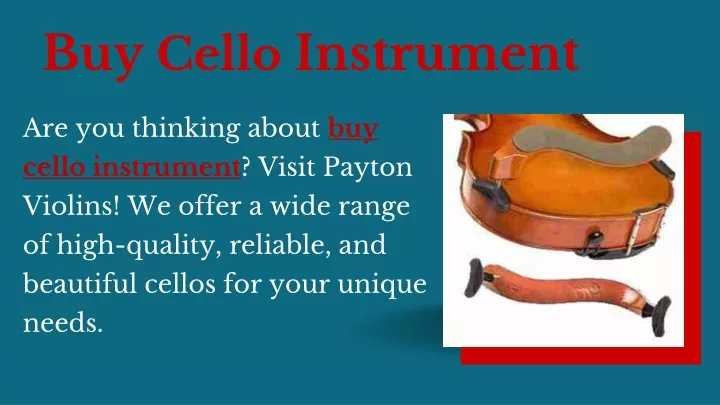 buy cello instrument