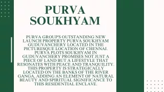 Purva Soukhyam in Chennai