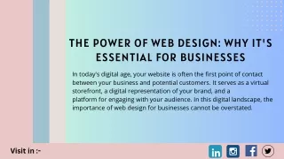 The Power of Web Design Why It's Essential for Businesses