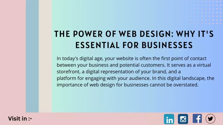 the power of web design why it s essential