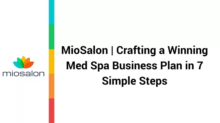 miosalon crafting a winning med spa business plan
