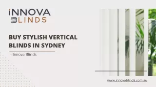 Buy Stylish Vertical Blinds in Sydney - Innova Blinds