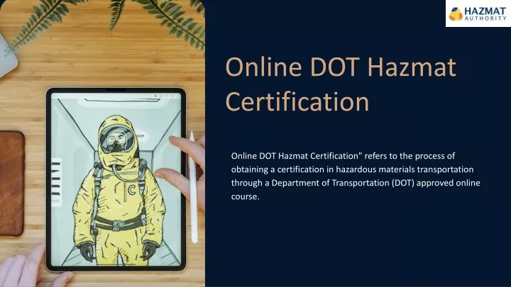 online dot hazmat certification