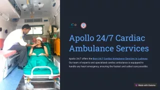 24/7 Cardiac Ambulance Services in Lucknow | Apollo 24/7 Adult & Paediatric Emer