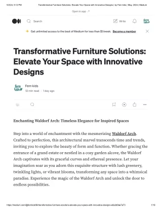 Transformative Furniture Solutions_ Elevate Your Space with Innovative Designs