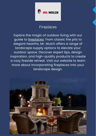 Fireside Tranquility: Enhance Your Landscape with Premium Fireplaces