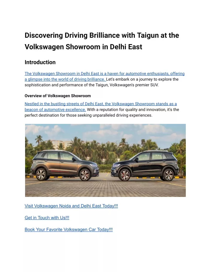 discovering driving brilliance with taigun