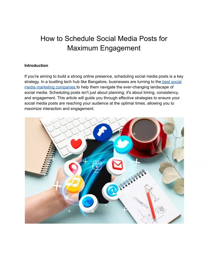 how to schedule social media posts for maximum
