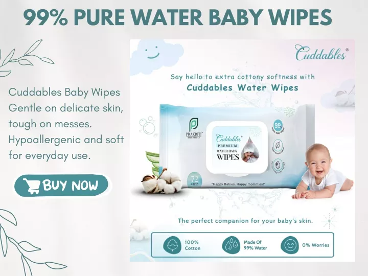99 pure water baby wipes