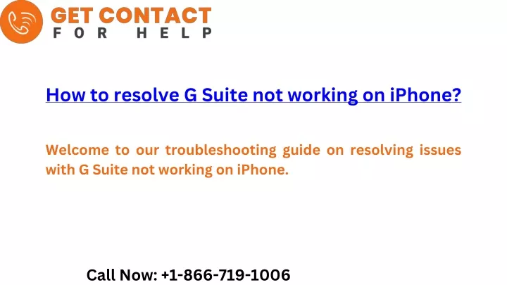 how to resolve g suite not working on iphone