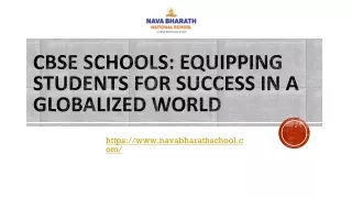 CBSE Schools Equipping Students for Success in a Globalized World
