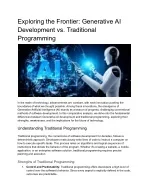Generative AI Development vs. Traditional Programming - slide 1