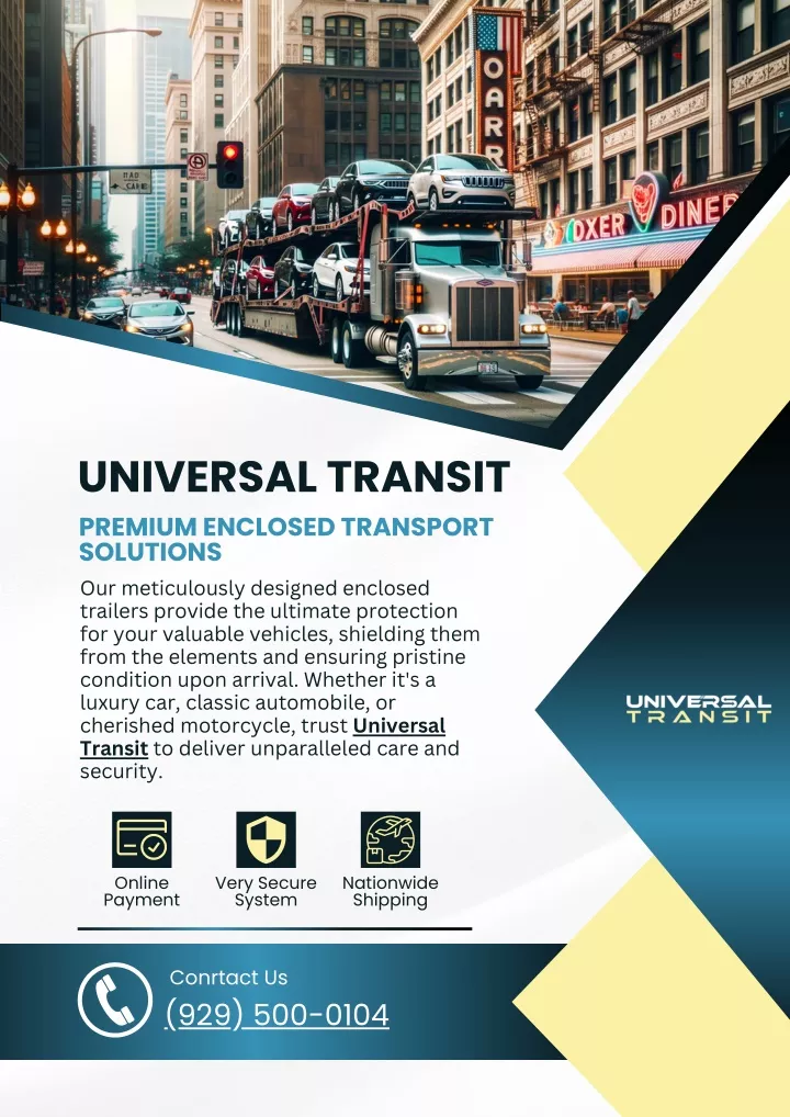 universal transit premium enclosed transport