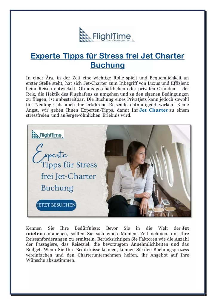 experte tipps f r stress frei jet charter buchung